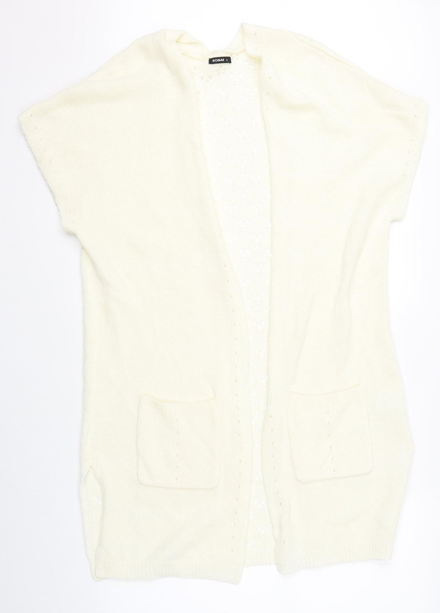 Romain Womens Beige   Cardigan Jumper Size 12