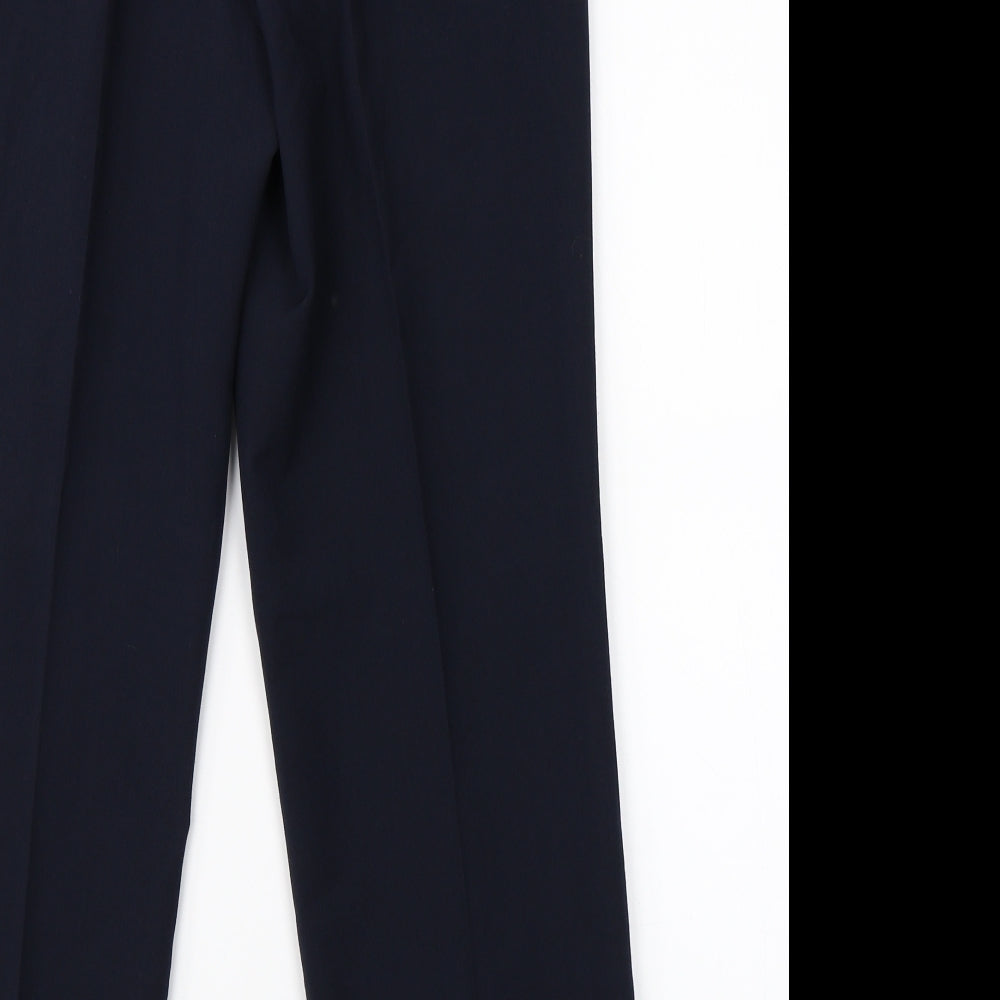 BM Collection Womens Blue   Dress Pants Trousers Size 12 L23 in