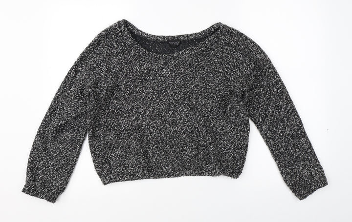 Topshop Womens Grey Shrug Jumper Size 8