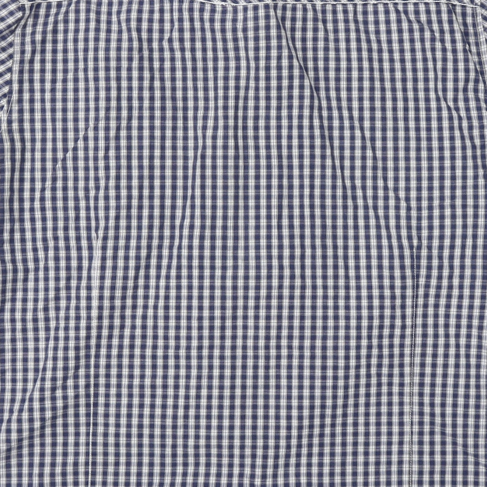 Lee Cooper Mens Blue Check   Button-Up Size 2XL