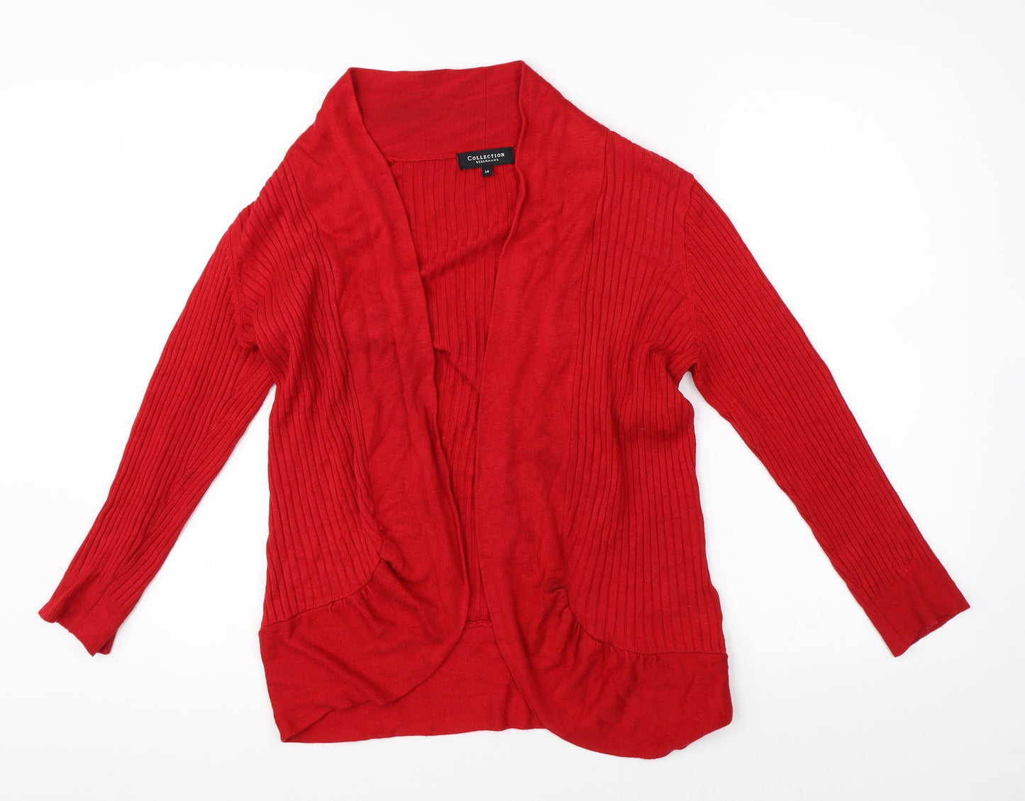 Debenhams Womens Red   Cardigan Jumper Size 14