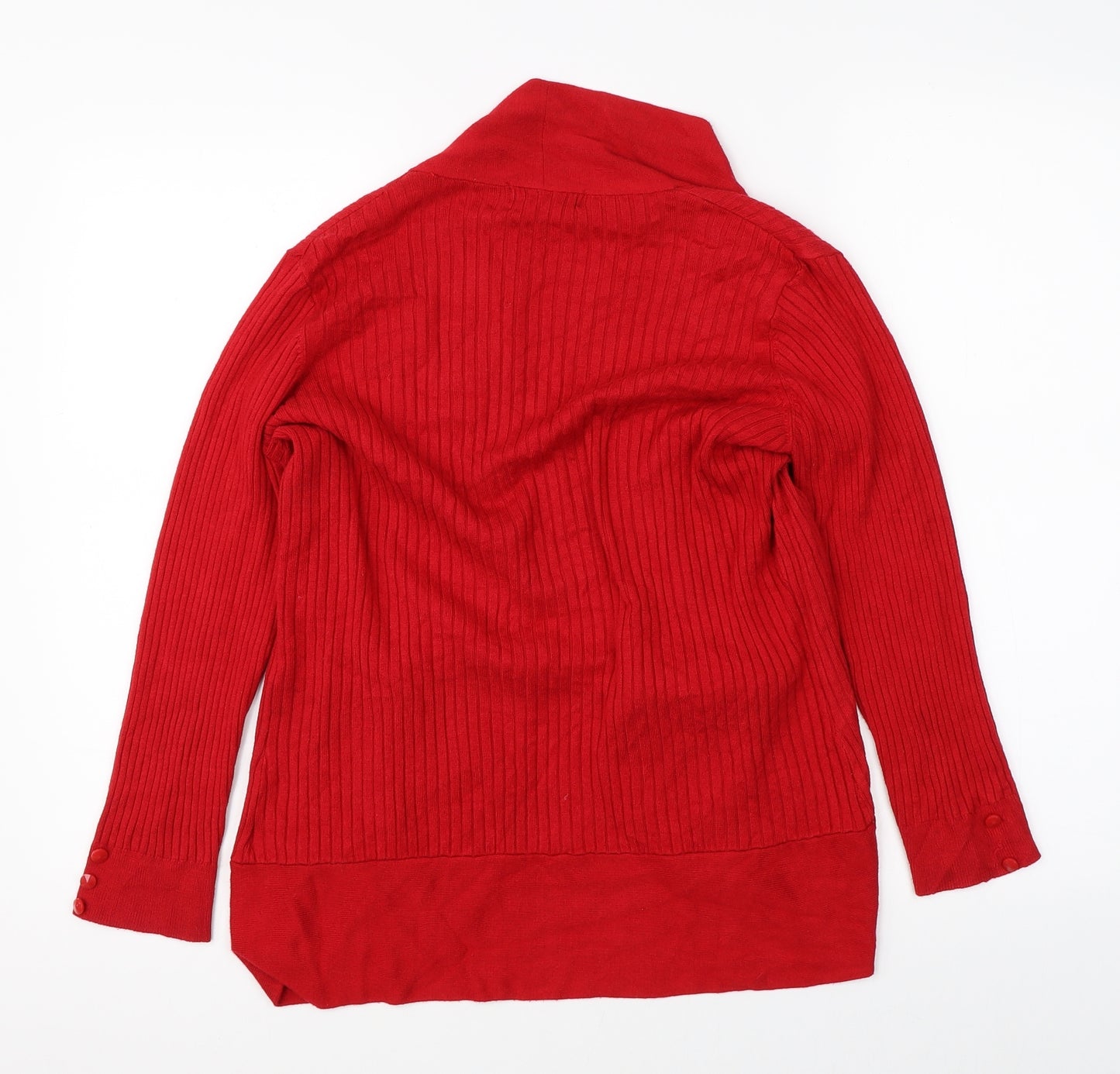 Debenhams Womens Red   Cardigan Jumper Size 14