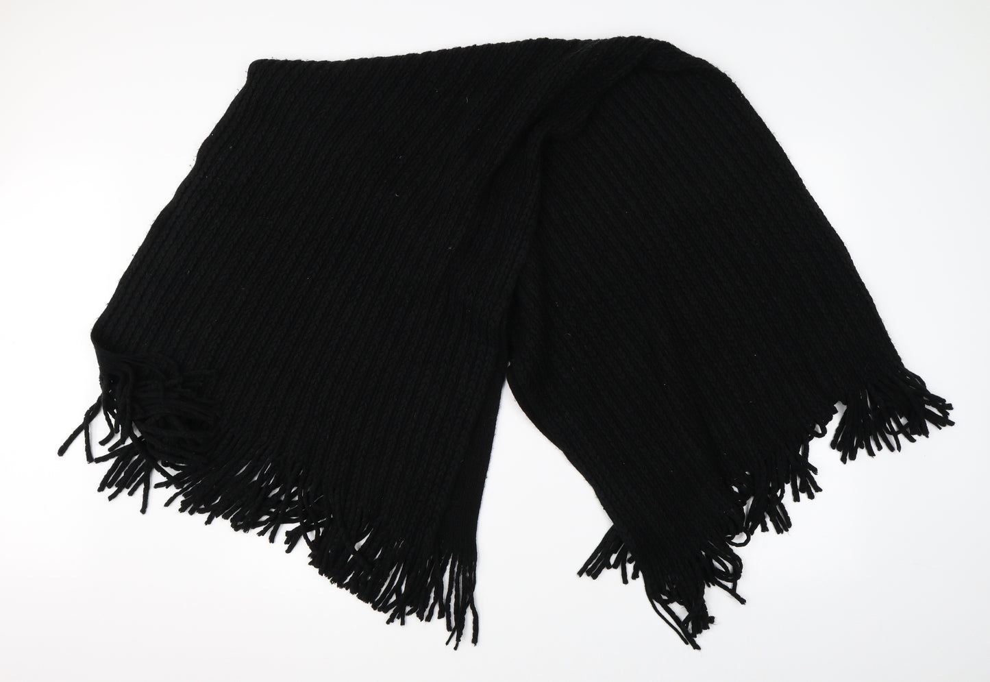 Preworn Womens Black    Scarf