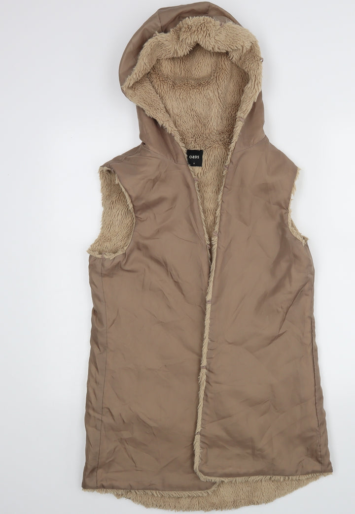 Oasis Womens Beige Jacket Size M