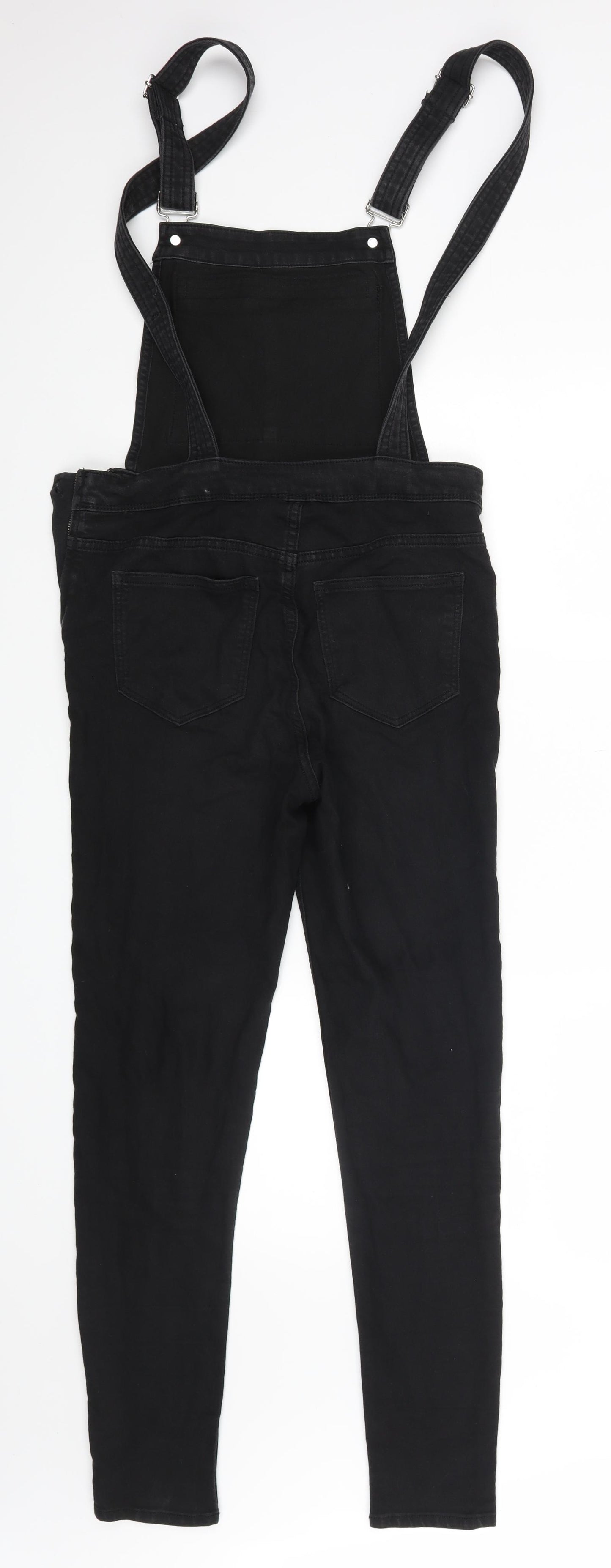 H&M Womens Black   Straight Jeans Size 12 L27 in - Dungaree