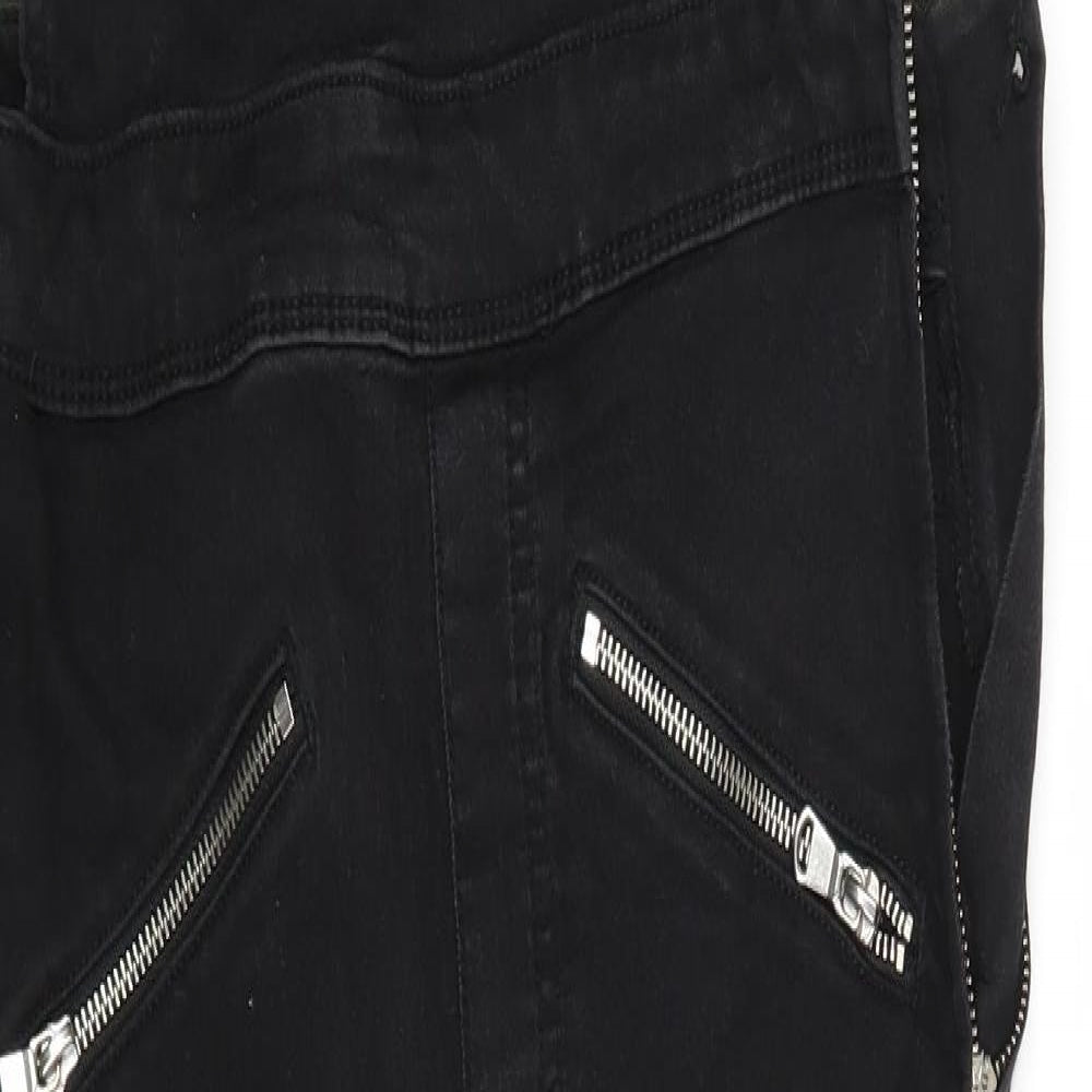 H&M Womens Black   Straight Jeans Size 12 L27 in - Dungaree