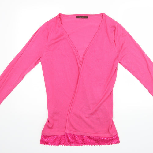 Savoir Womens Pink   Wrap Jumper Size 14