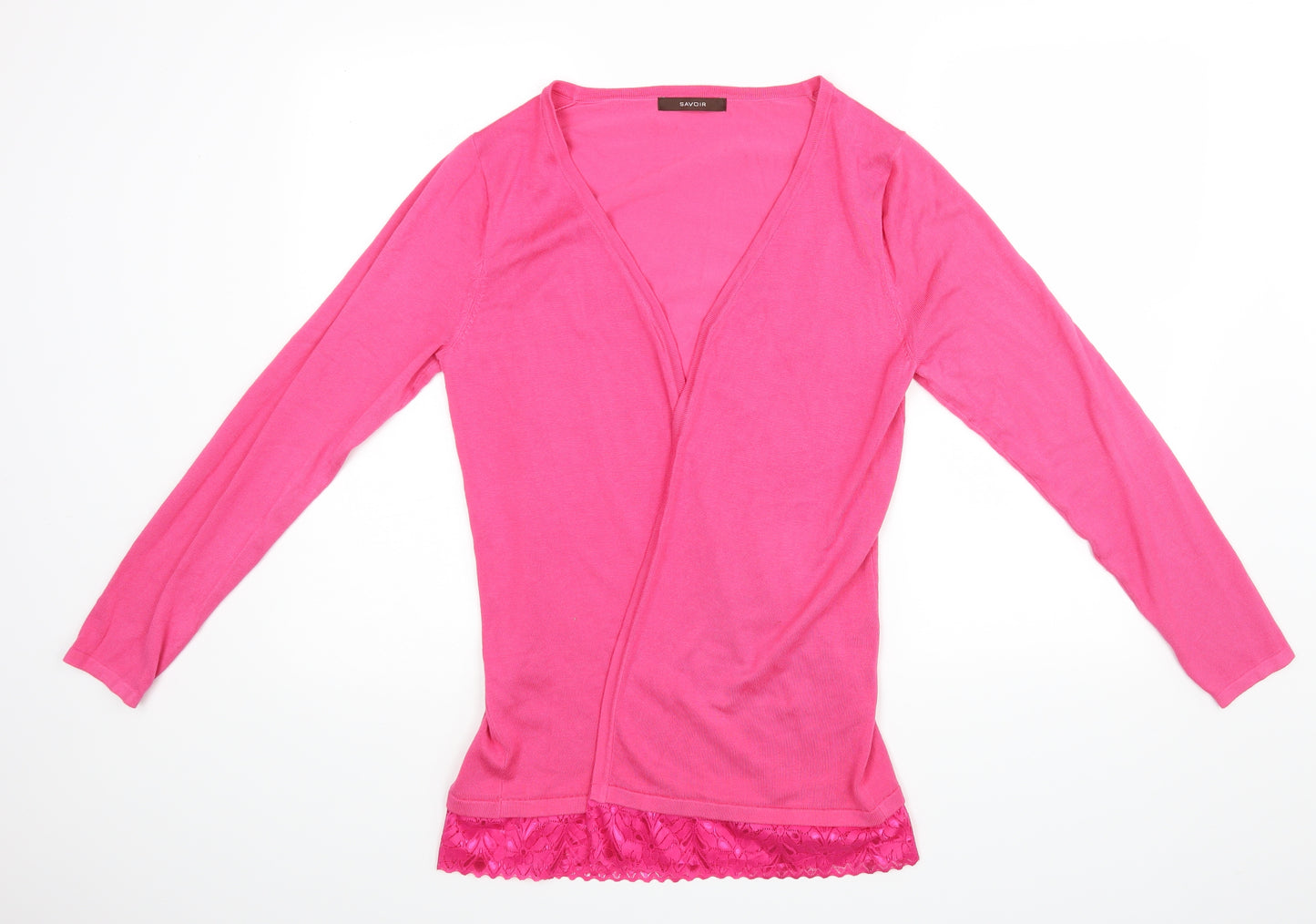 Savoir Womens Pink   Wrap Jumper Size 14