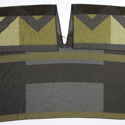 NEXT Womens Green Geometric  Wrap Jumper One Size
