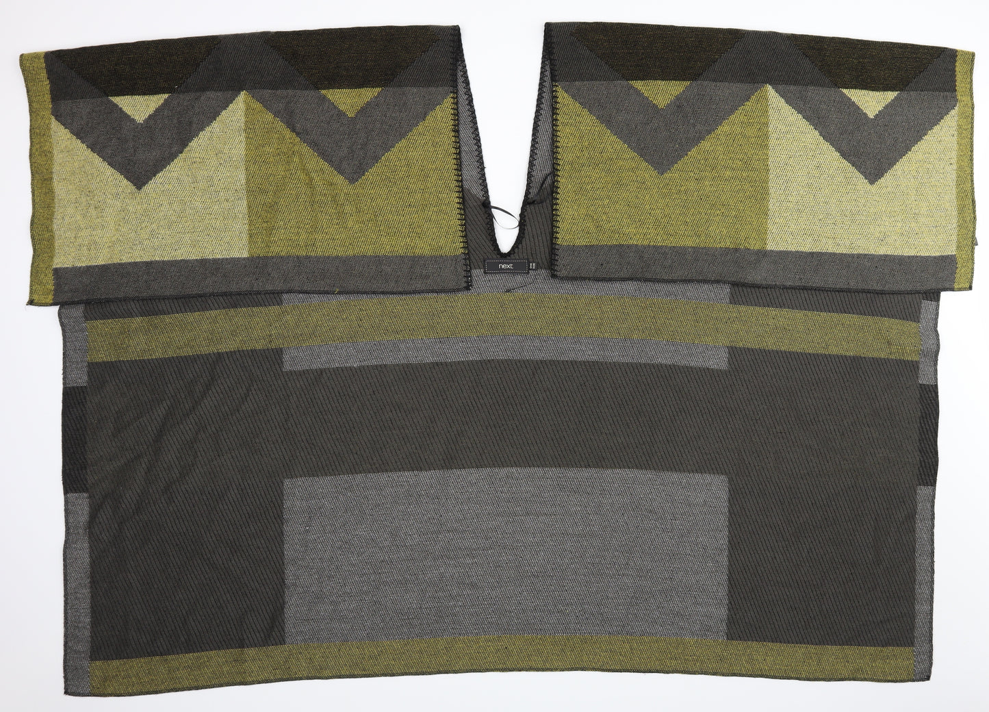NEXT Womens Green Geometric  Wrap Jumper One Size