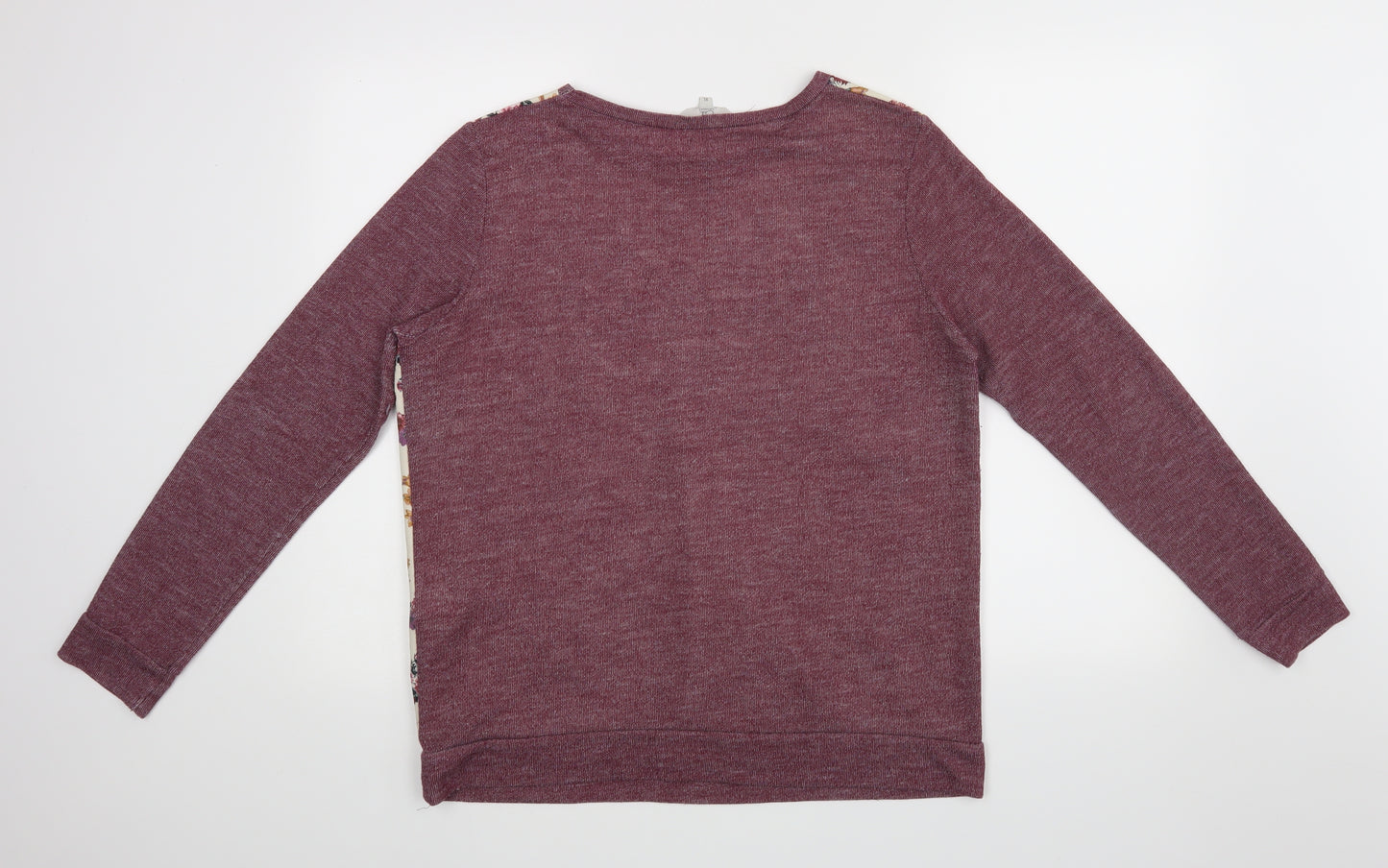 Clockhouse Womens Purple Floral  Pullover Jumper Size XL