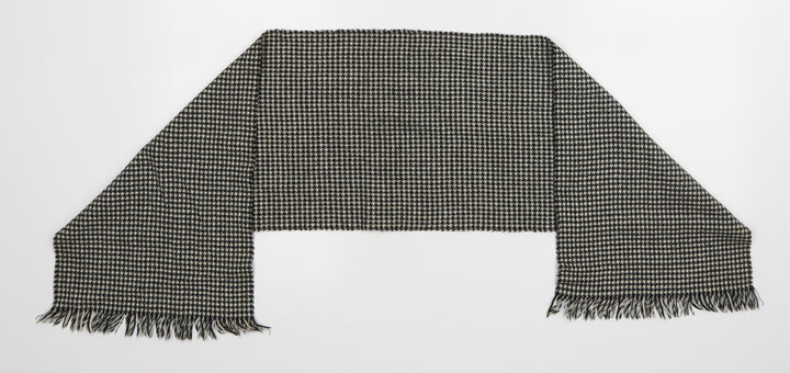 Preworn Unisex Black Geometric   Scarf