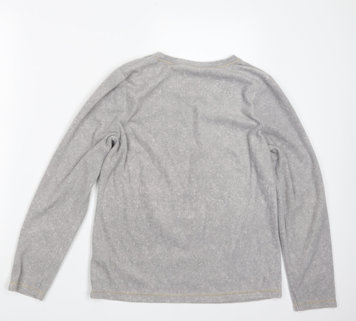 TU Womens Grey Geometric  Top Pyjama Top Size 12  - Tatty Teddy Christmas