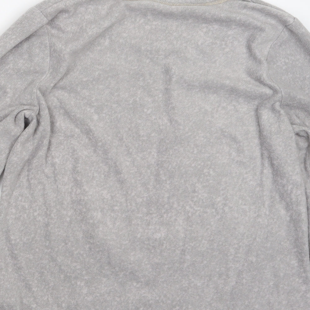 TU Womens Grey Geometric  Top Pyjama Top Size 12  - Tatty Teddy Christmas