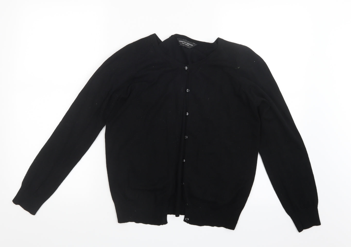 Dorothy Perkins Womens Black  Knit Cardigan Jumper Size 14