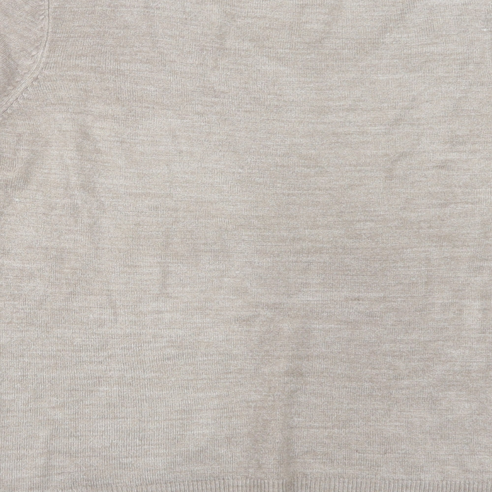Atmosphere Womens Beige  Knit Pullover Jumper Size 16