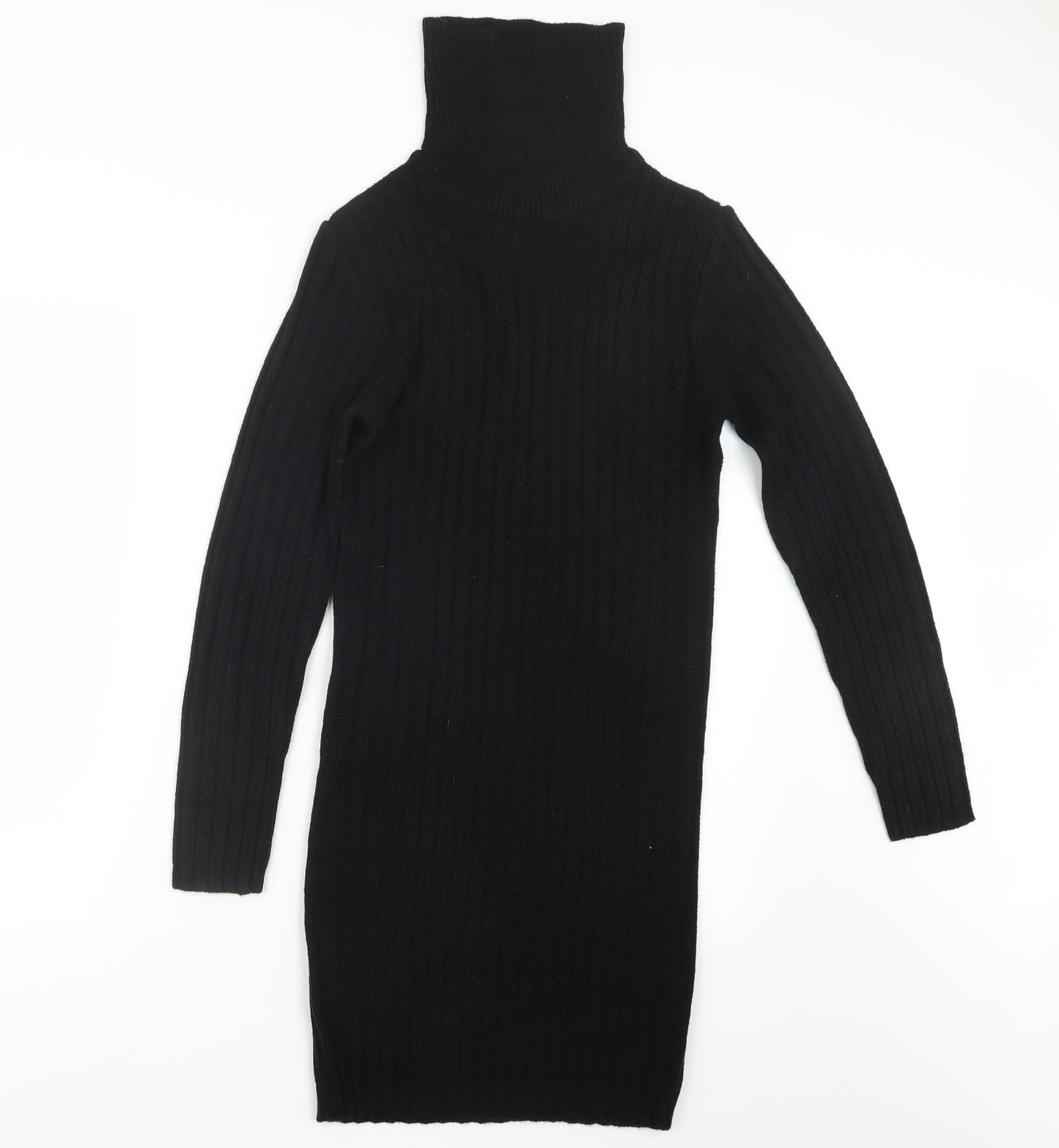 Brave Soul Womens Black  Knit Pullover Jumper Size M  - Long