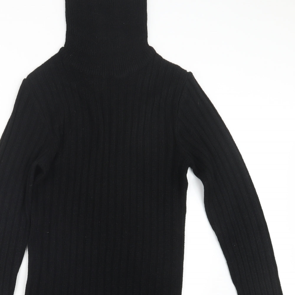 Brave Soul Womens Black  Knit Pullover Jumper Size M  - Long