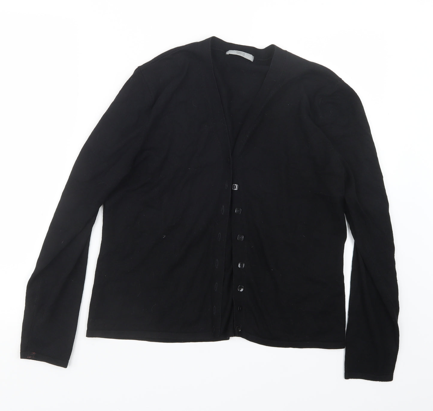 Marks and Spencer Womens Black  Knit Cardigan Jumper Size 16