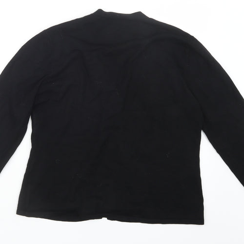 Marks and Spencer Womens Black  Knit Cardigan Jumper Size 16