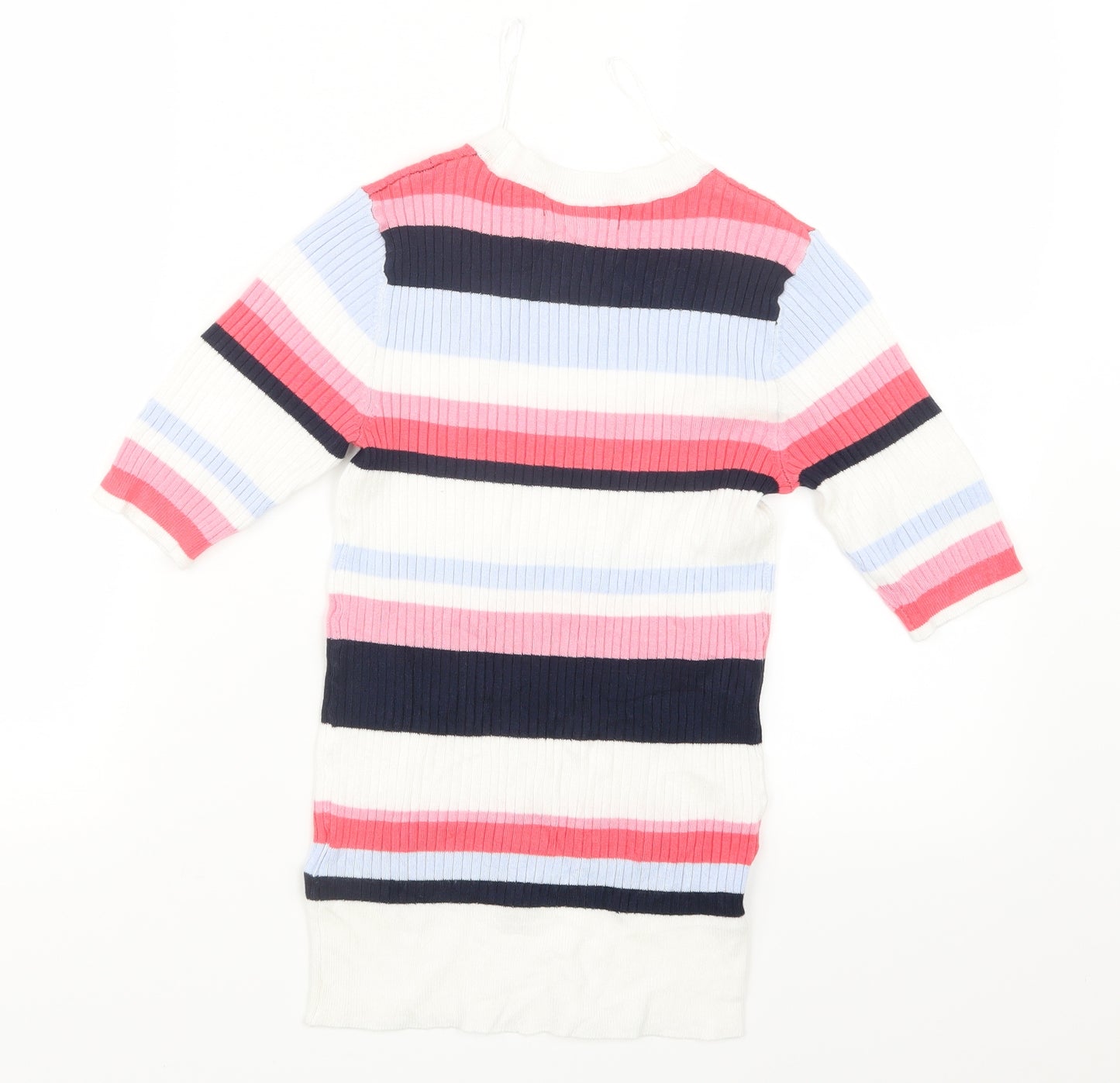 Marks and Spencer Womens Blue Striped Knit Pullover Jumper Size 6