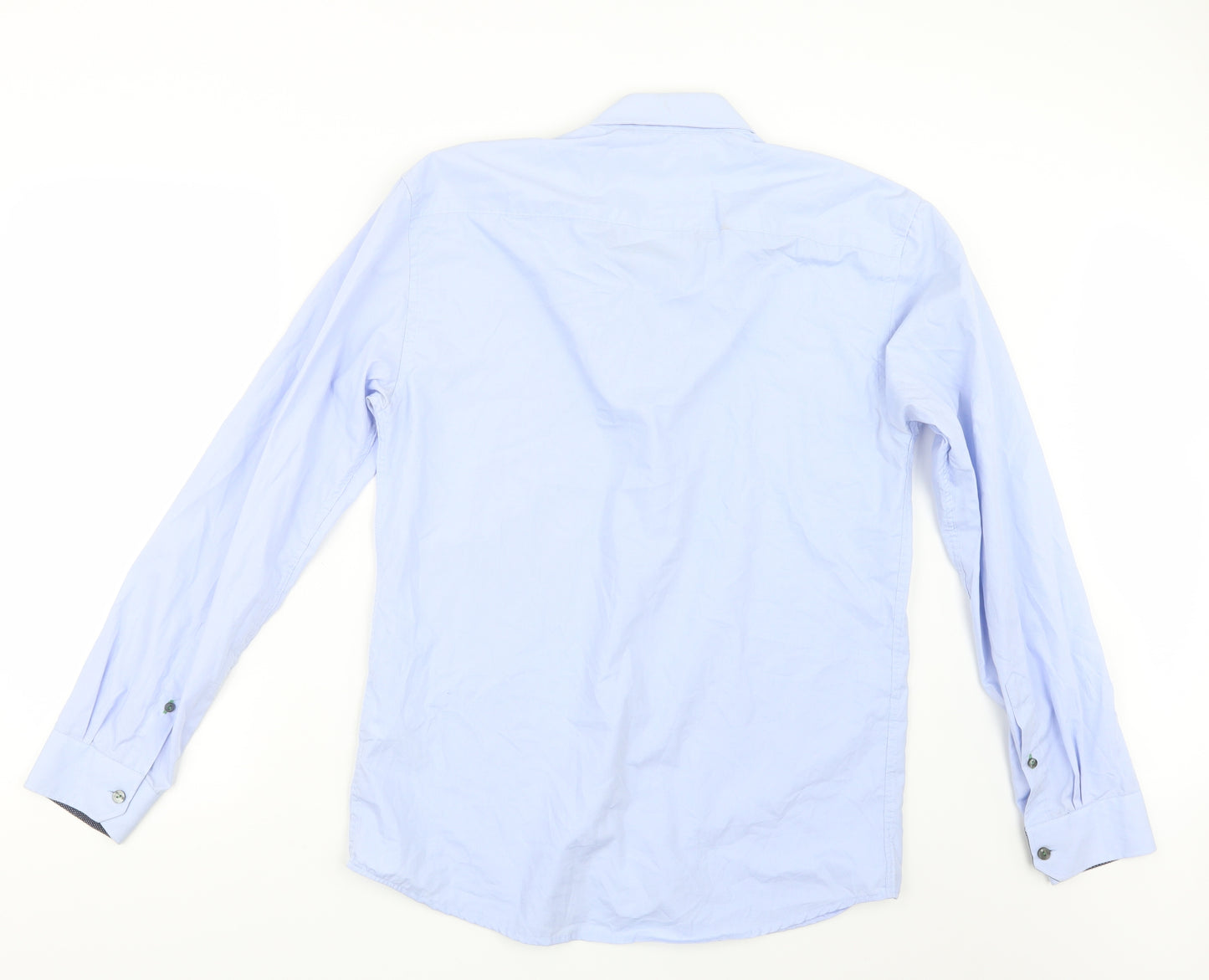 Selected Mens Blue    Button-Up Size L