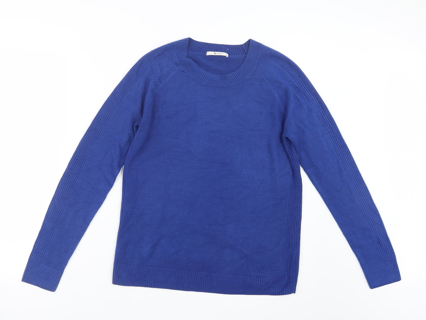 TU Womens Blue  Knit Pullover Jumper Size 10