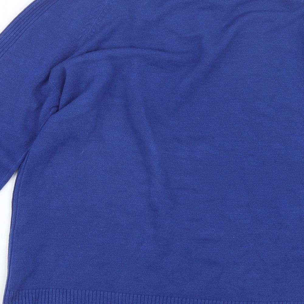 TU Womens Blue  Knit Pullover Jumper Size 10