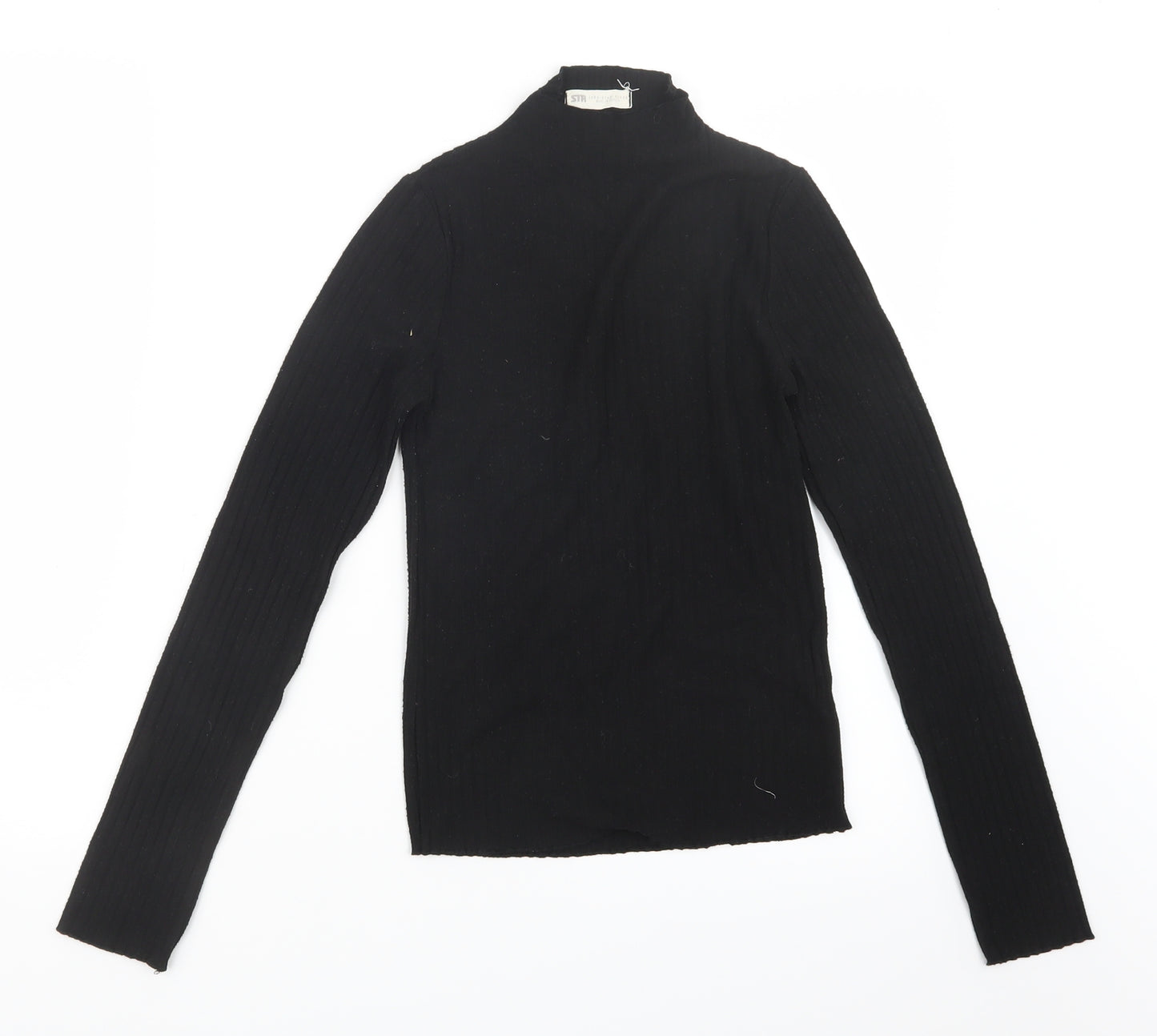 STR Womens Black   Pullover Jumper Size S
