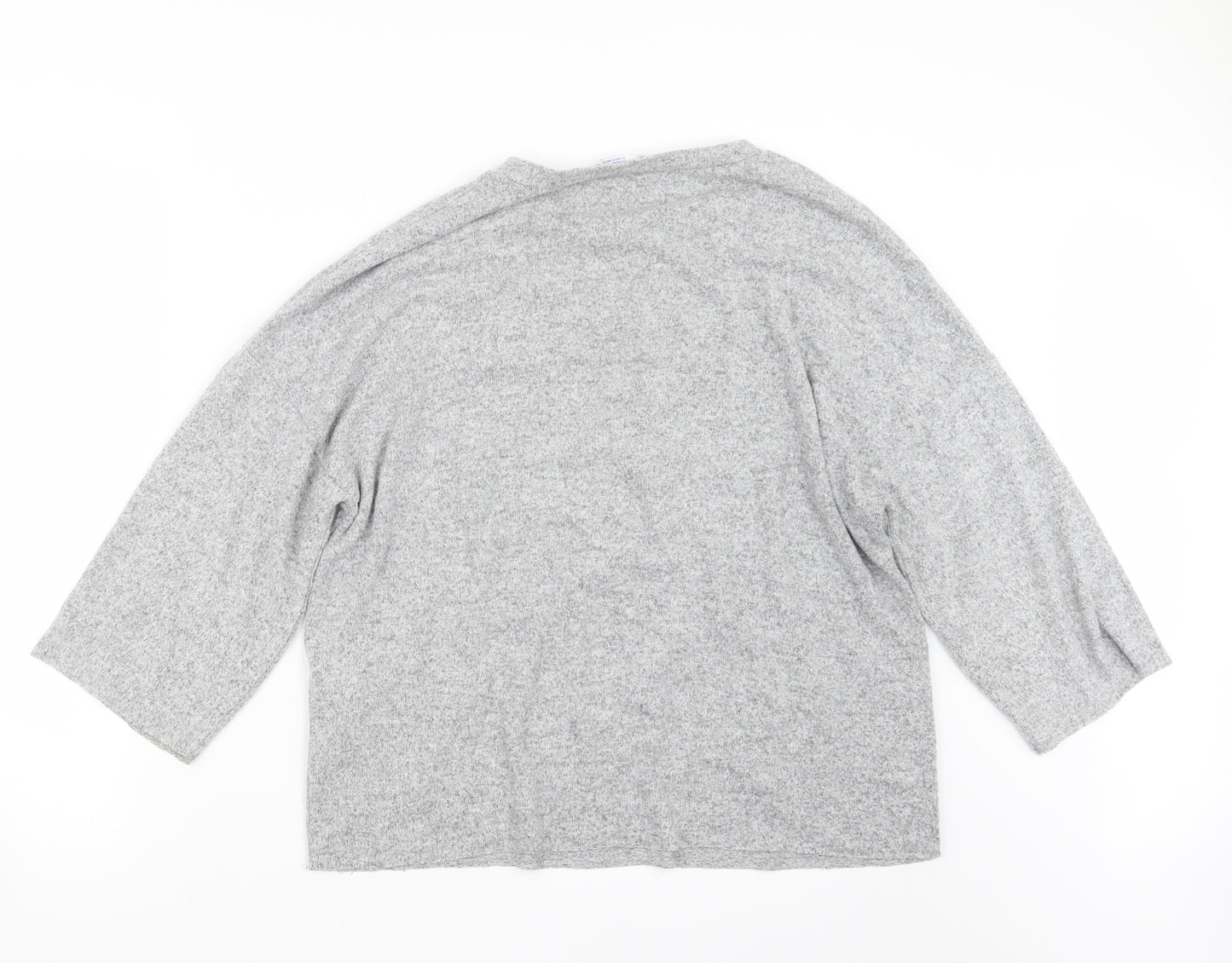 Zara Womens Grey  Knit Pullover Jumper Size M