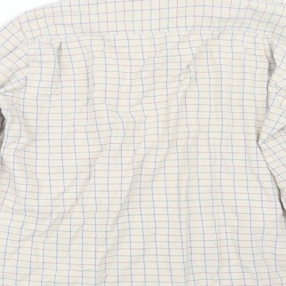 Champion Mens Beige Check   Button-Up Size L