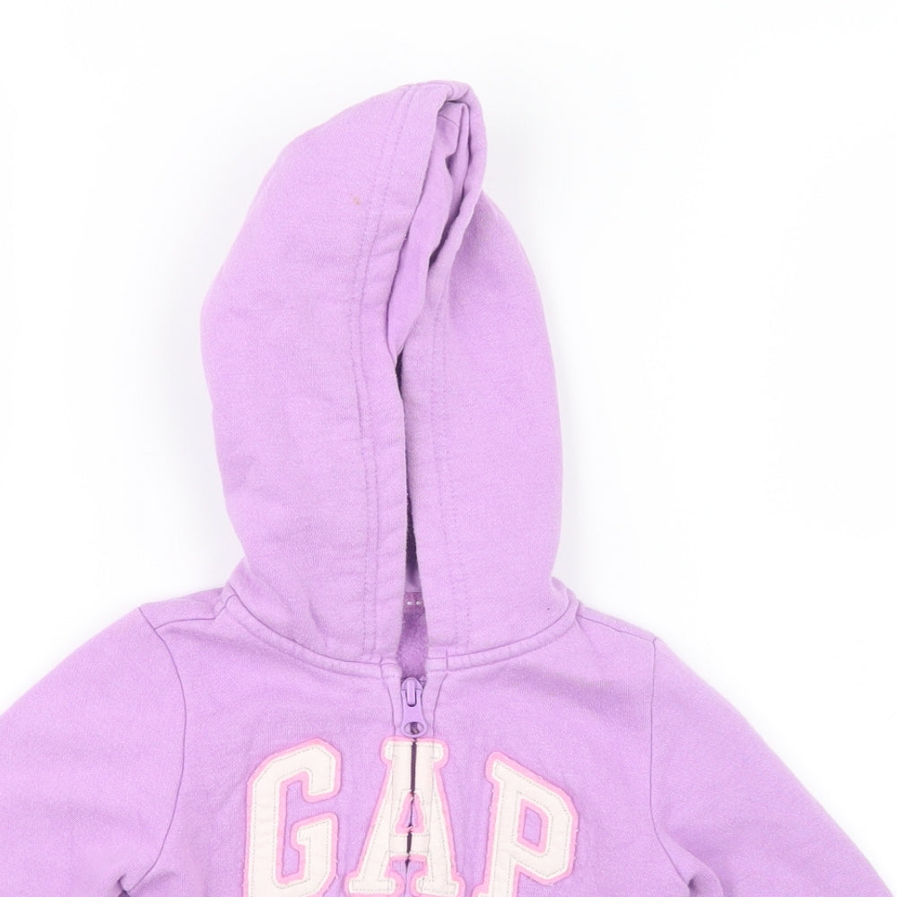 Gap Girls Purple   Full Zip Hoodie Size 3 Years