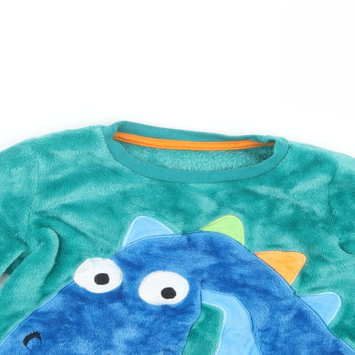 Nutmeg Boys Green Geometric   Pyjama Top Size 4-5 Years