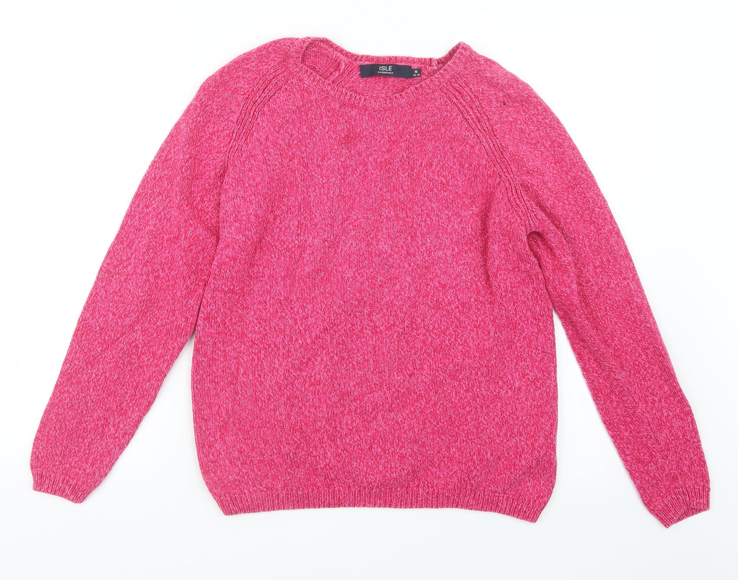 EWM Womens Pink  Knit Pullover Jumper Size 14