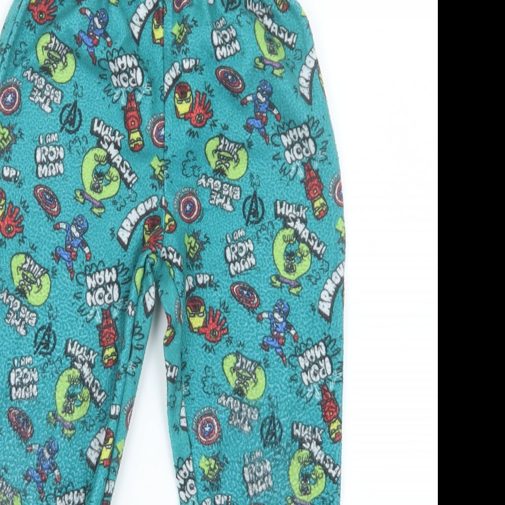 TU Boys Green Geometric   Pyjama Pants Size 6-7 Years  - Avengers