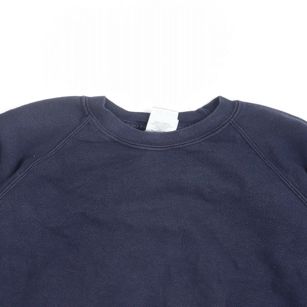 Fruit of the Loom Boys Blue   Pullover Jumper Size 7-8 Years