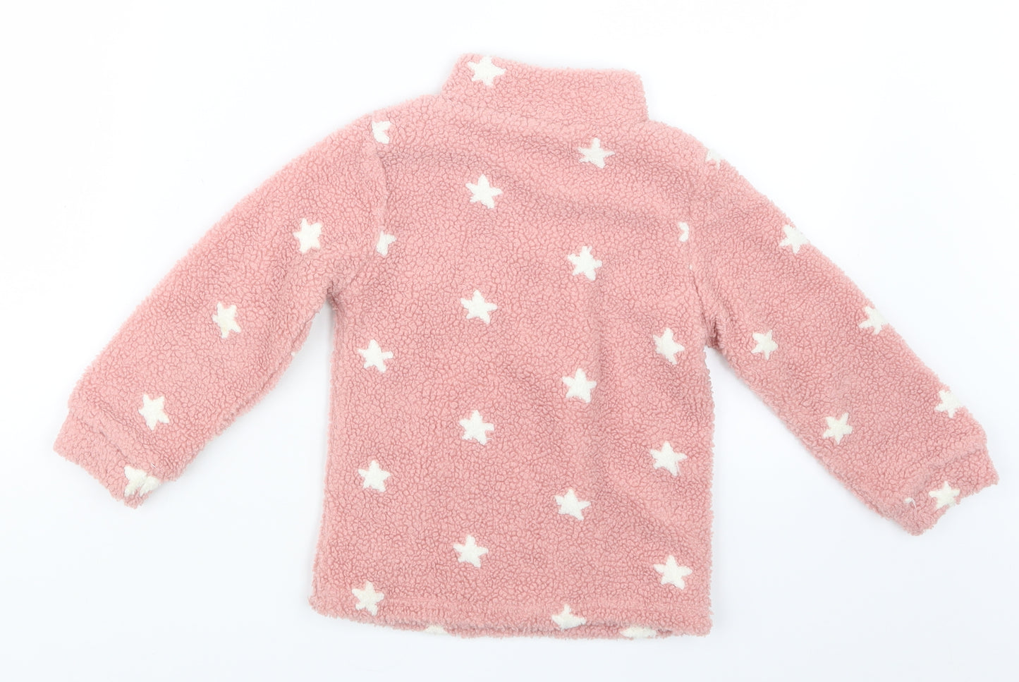 TU Girls Pink Geometric  Pullover Sweatshirt Size 3-4 Years  - Stars