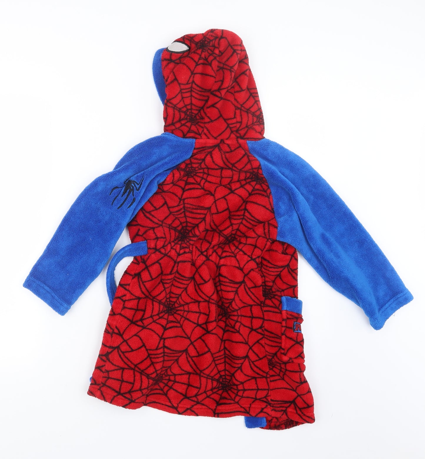 Spiderman Boys Red Geometric   Robe Size 4-5 Years  - Spider-Man