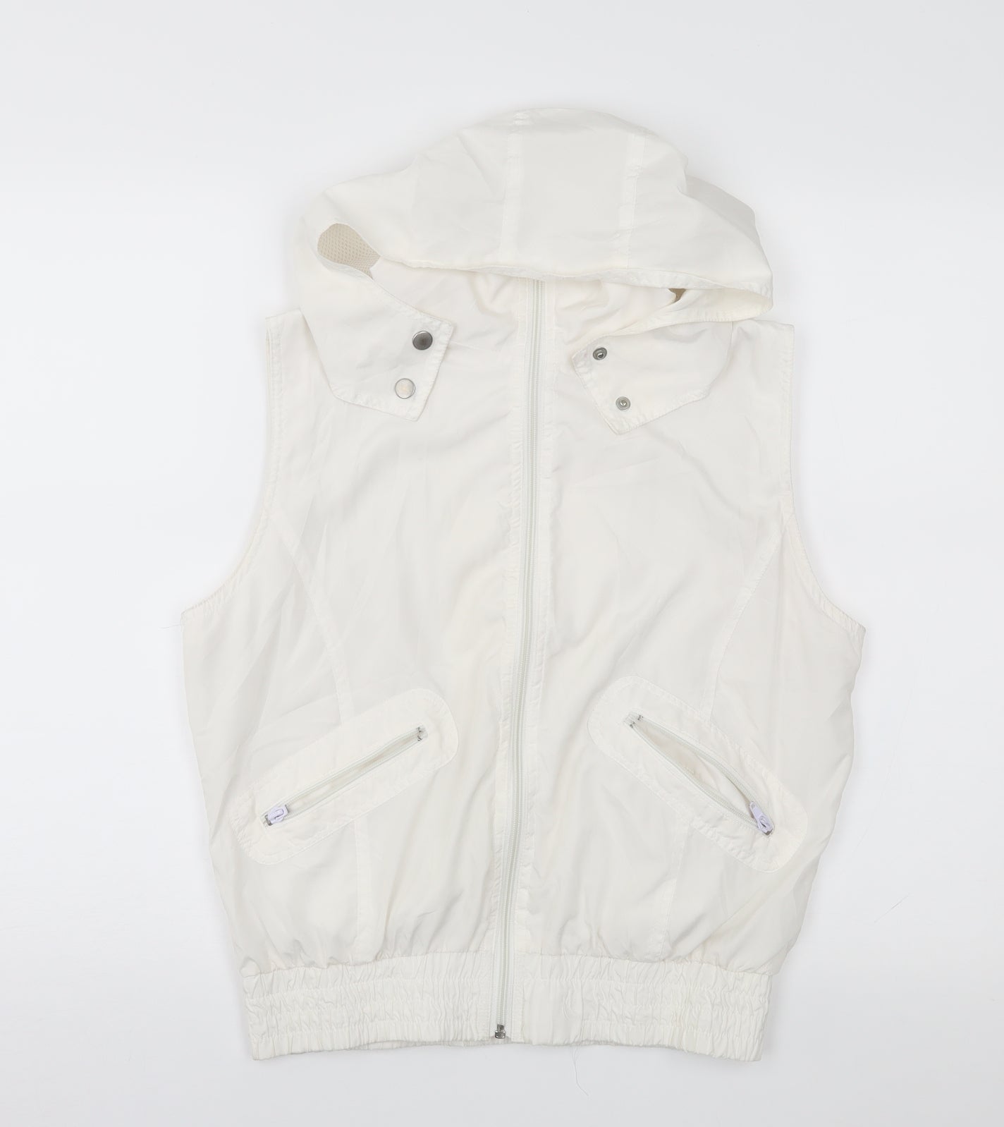 DENIM CO Womens White   Gilet Blazer Size 14