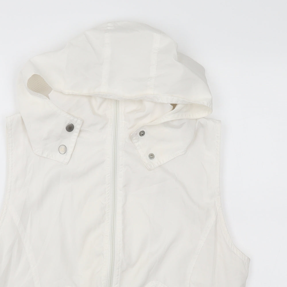 DENIM CO Womens White   Gilet Blazer Size 14
