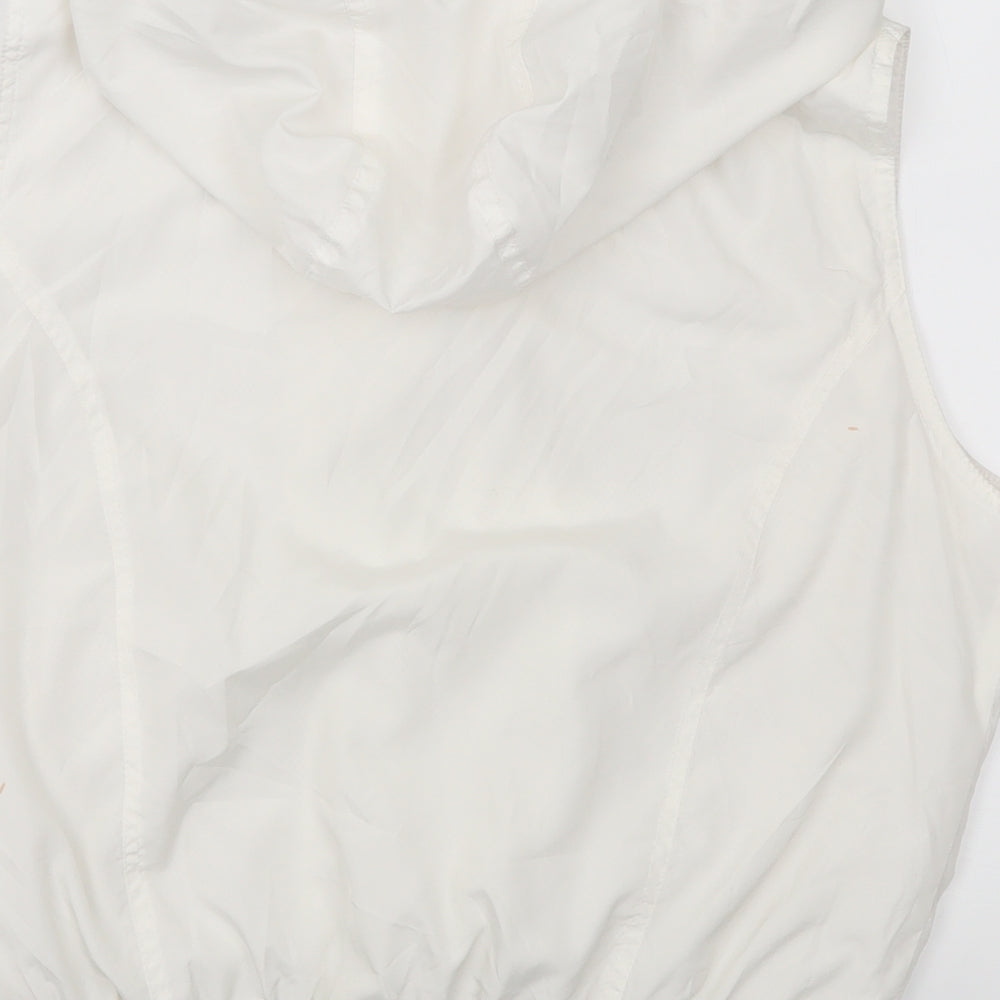 DENIM CO Womens White   Gilet Blazer Size 14
