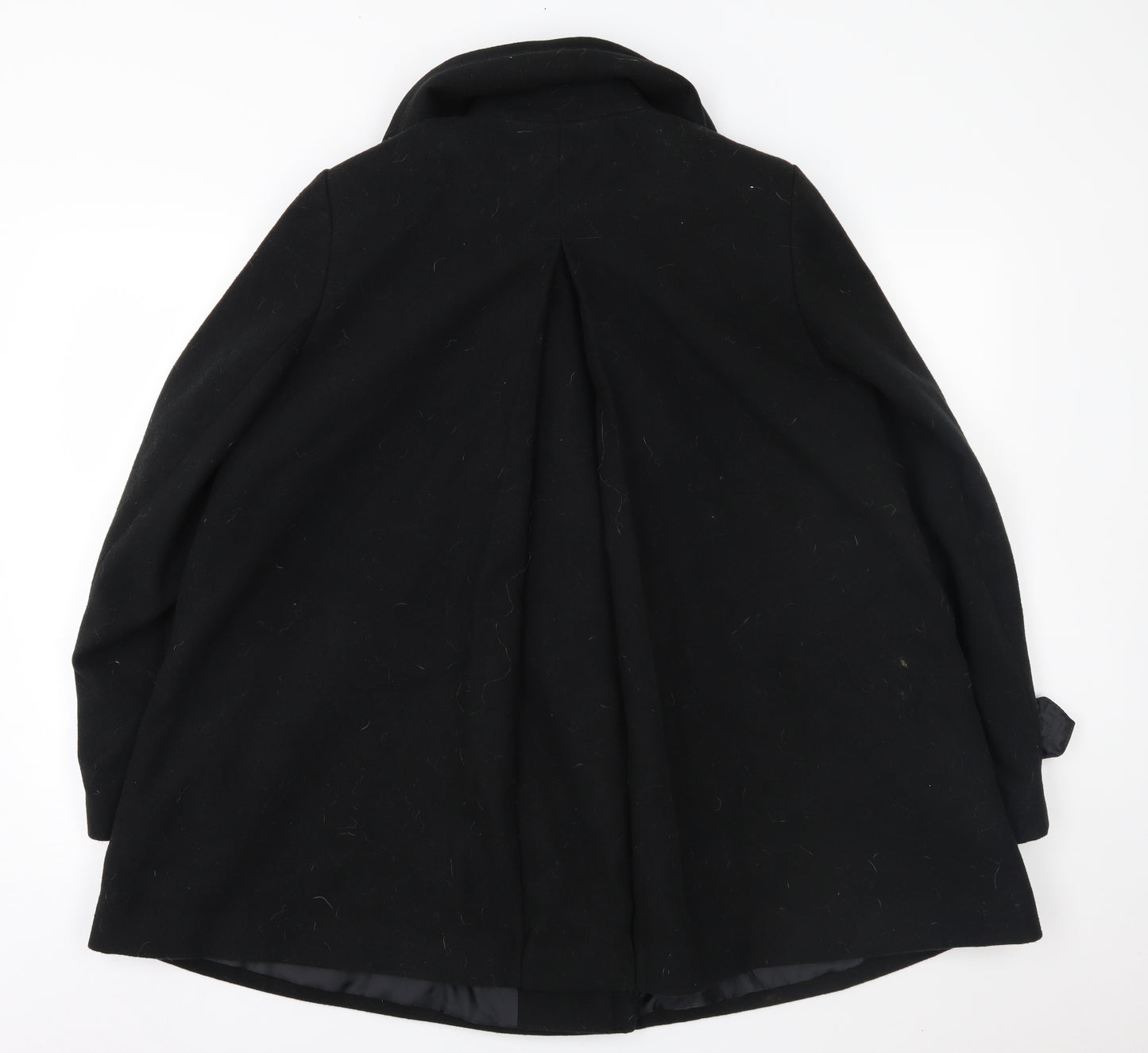 Papaya Womens Black   Overcoat Coat Size 14