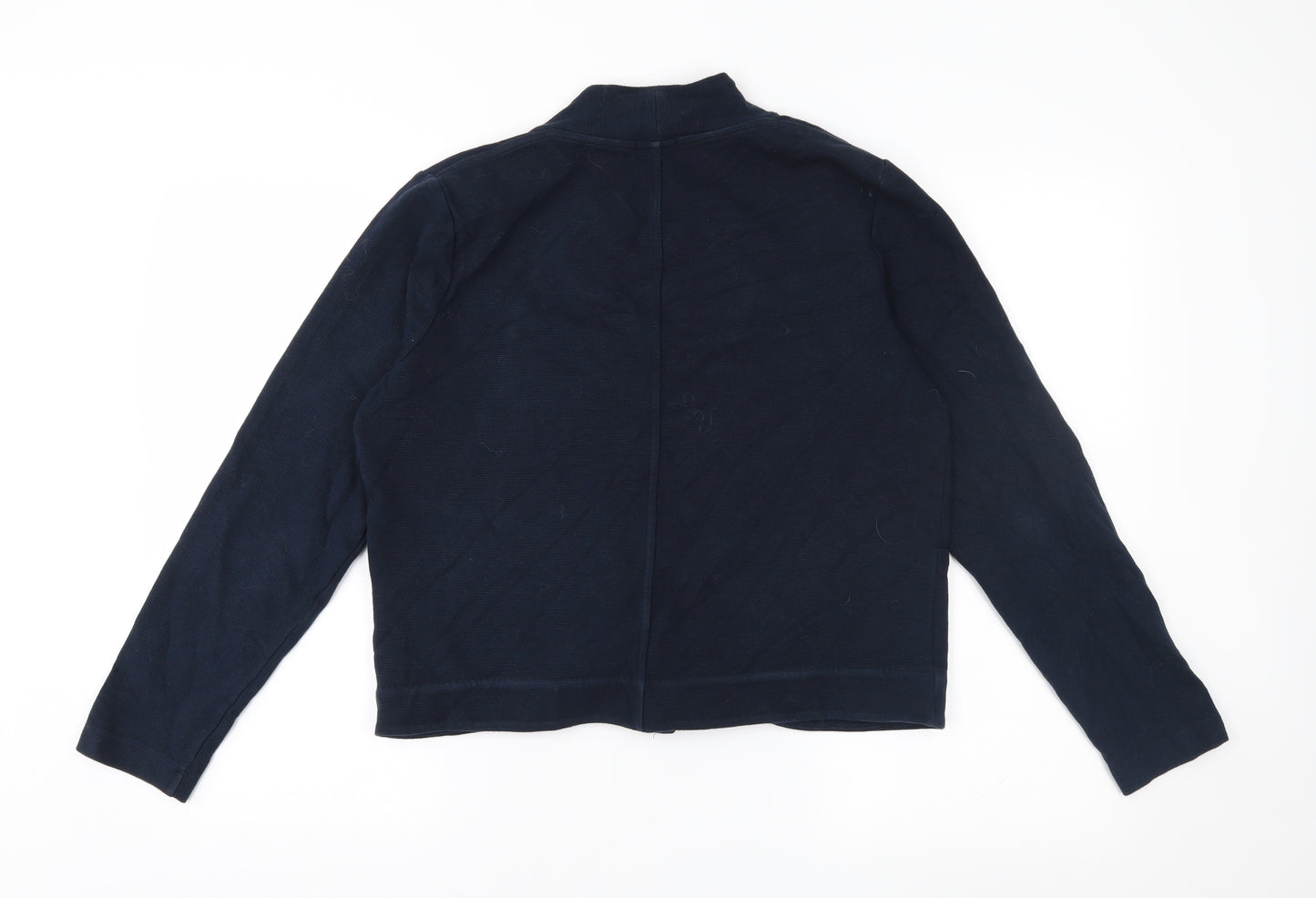 Jigsaw Womens Blue  Jersey Cardigan Jumper Size L