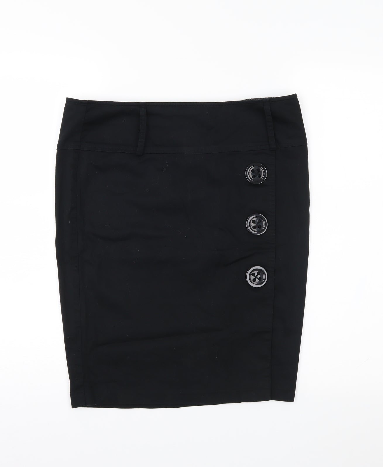 Preworn Womens Black   Straight & Pencil Skirt Size 12