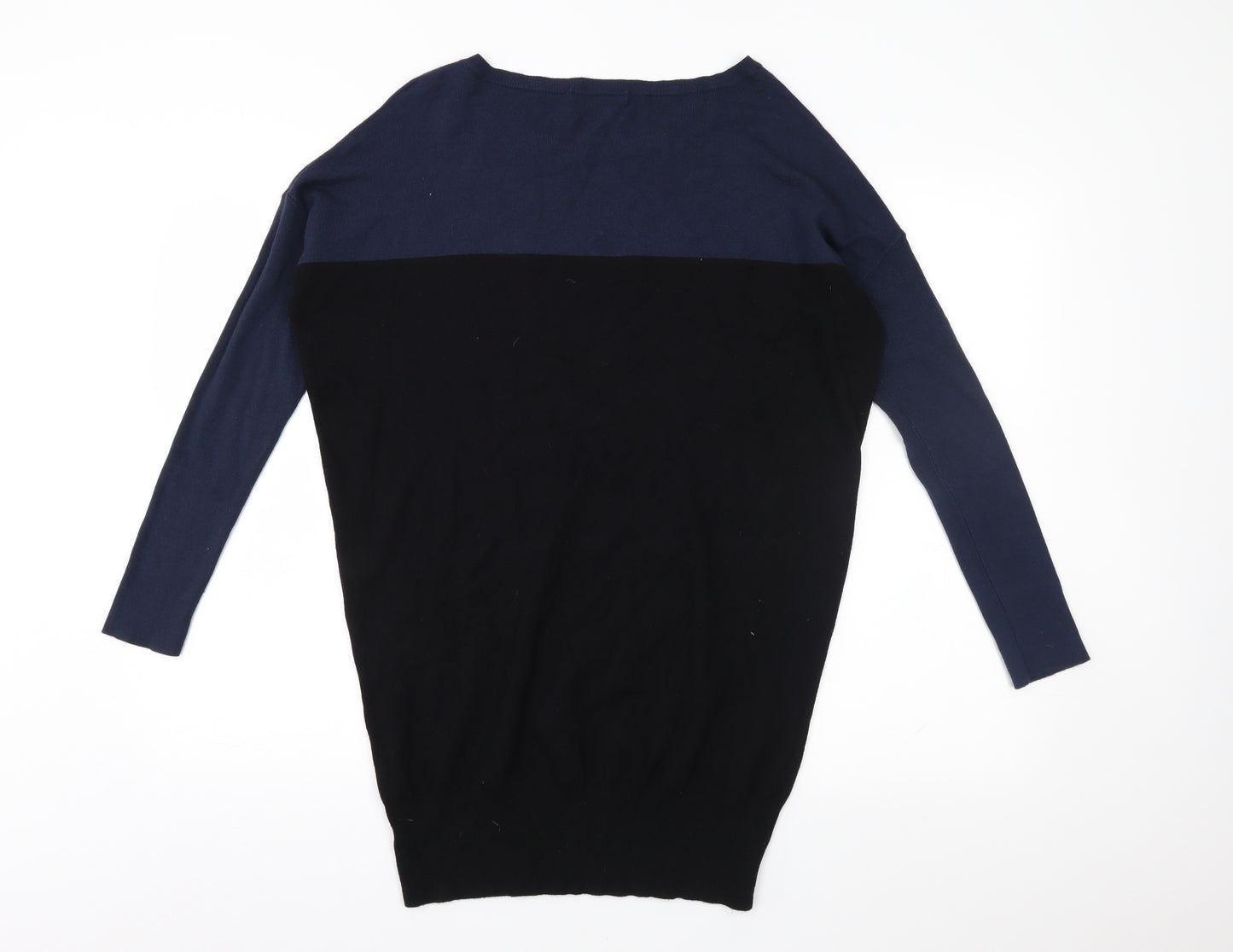M&S Womens Blue  Knit Pullover Jumper Size 12