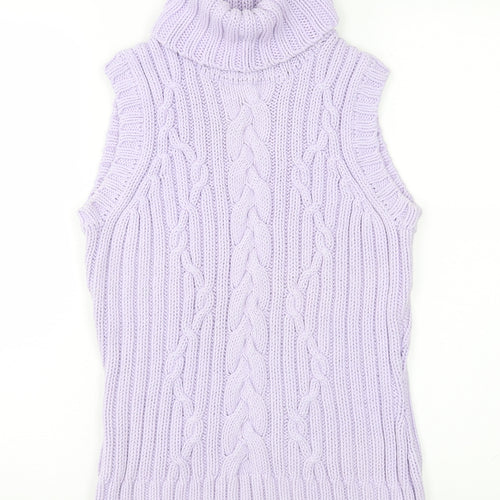 Gap Womens Purple  Knit Pullover Jumper Size M