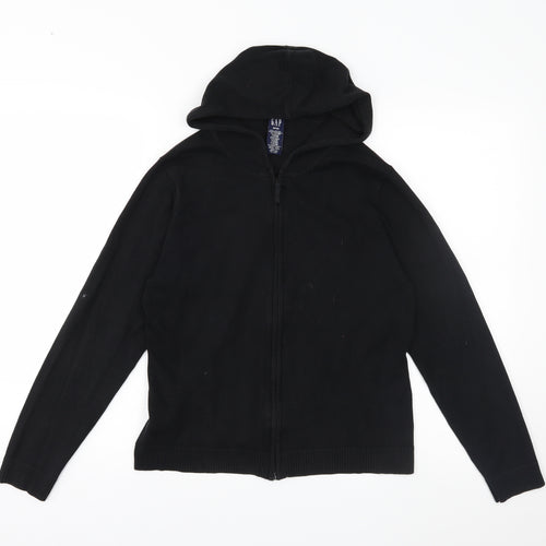 Gap Womens Black  Knit Full Zip Hoodie Size M