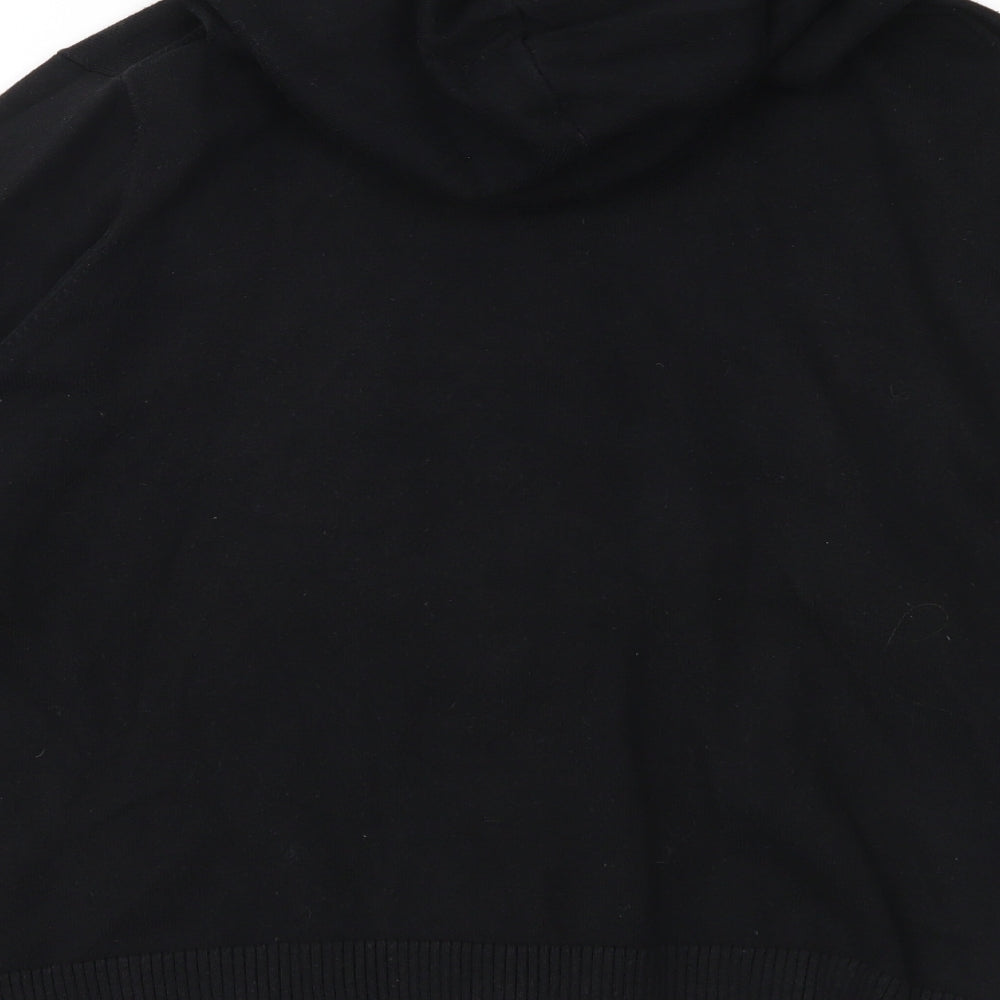 Gap Womens Black  Knit Full Zip Hoodie Size M