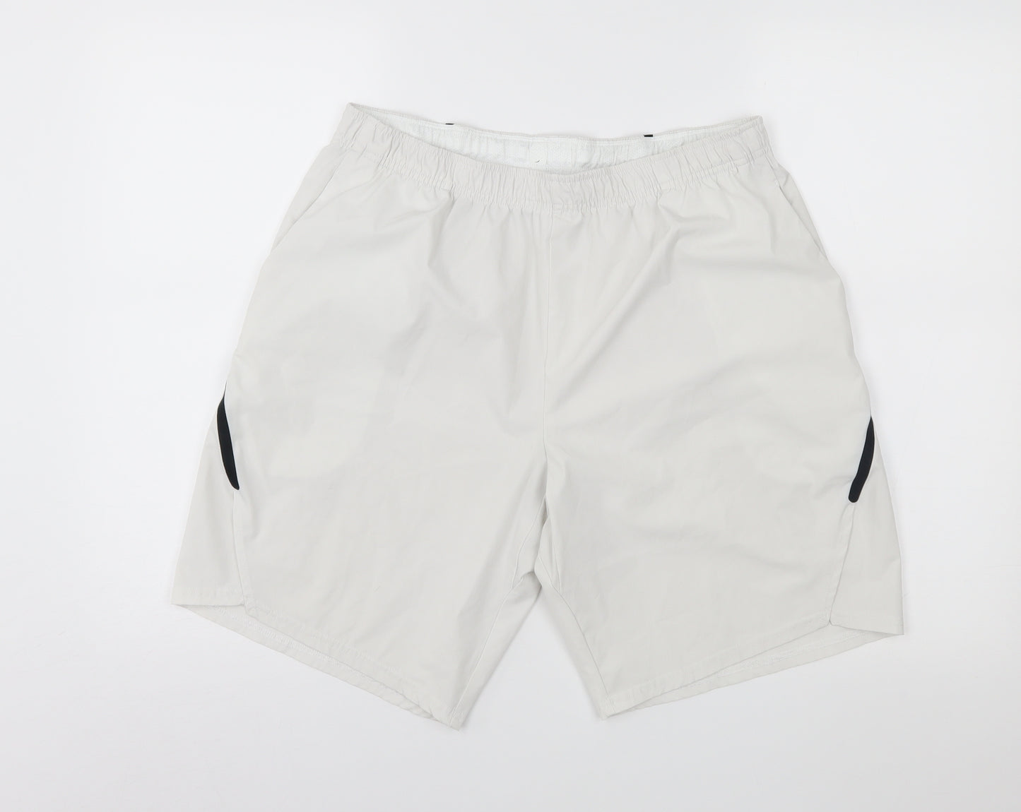 Nike Mens White   Athletic Shorts Size L