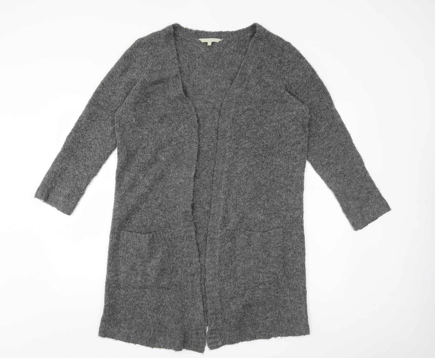 VRS Womens Grey  Knit Cardigan Jumper Size M